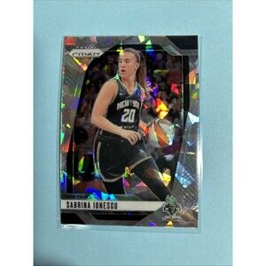 Sabrina Ionescu 2024 Panini Prizm WNBA Cracked Ice Prizm #17 New York Liberty